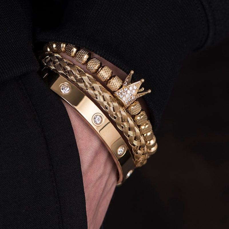 Mens Roman Charm Bracelets