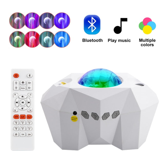 Projector Night Light with Bluetooth Music Speaker