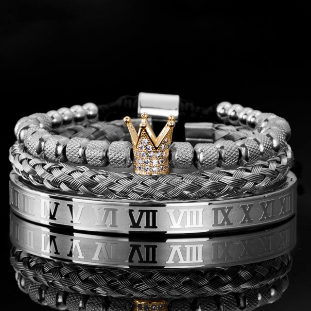Mens Roman Charm Bracelets