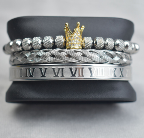 Mens Roman Charm Bracelets
