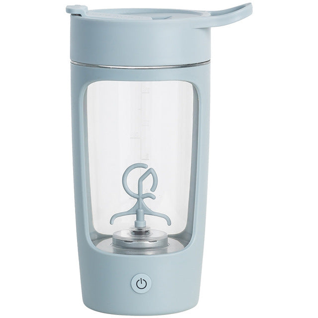 Electric Protein Shaker Bottle with Integrated Stirrer