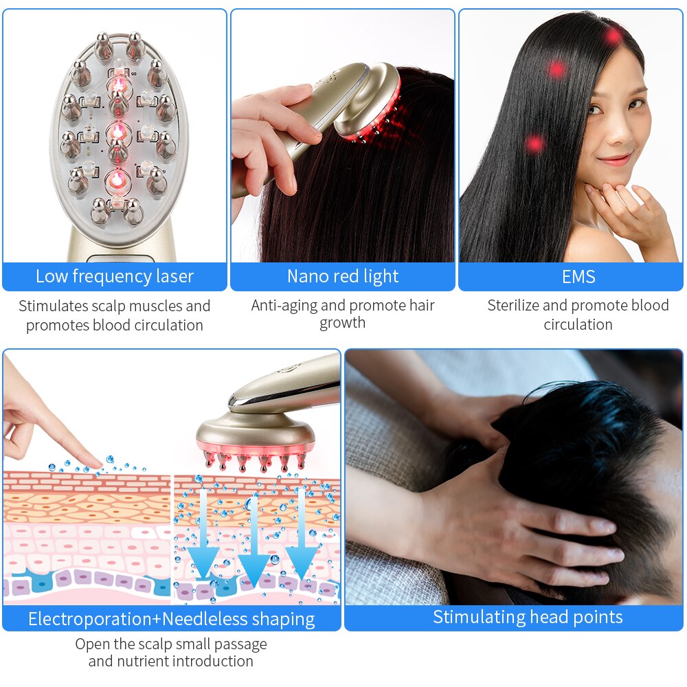 Electric Laser Massaging Comb