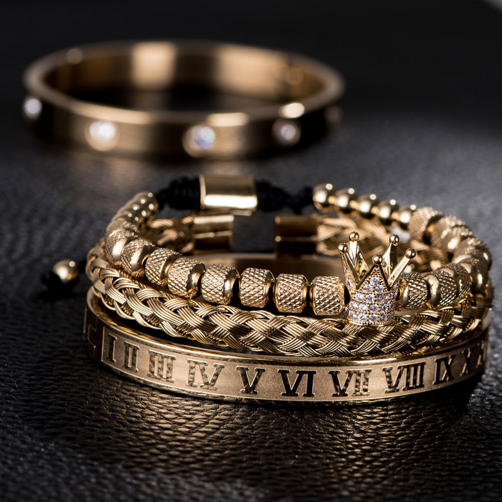 Mens Roman Charm Bracelets
