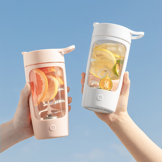 Electric Protein Shaker Bottle with Integrated Stirrer