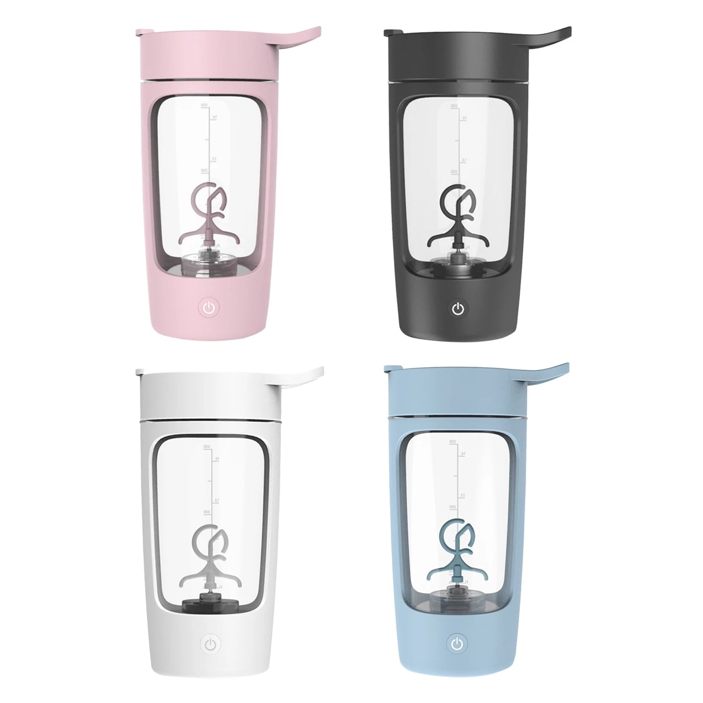 Electric Protein Shaker Bottle with Integrated Stirrer