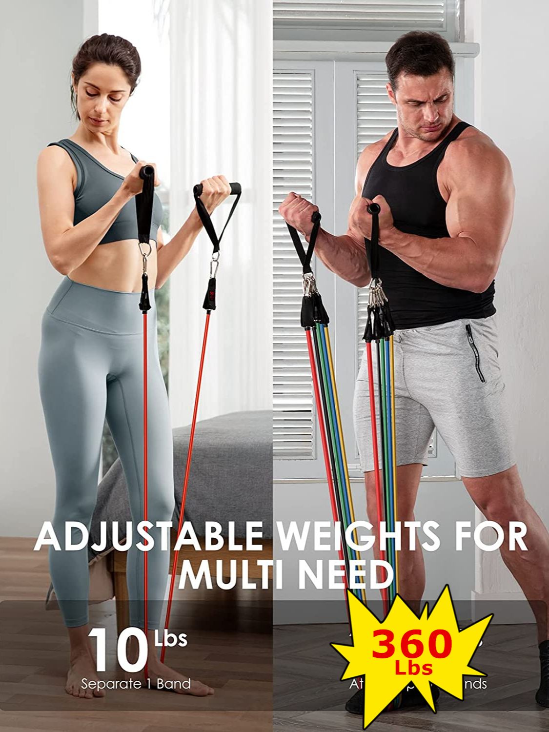Exercises Resistance Bands Set